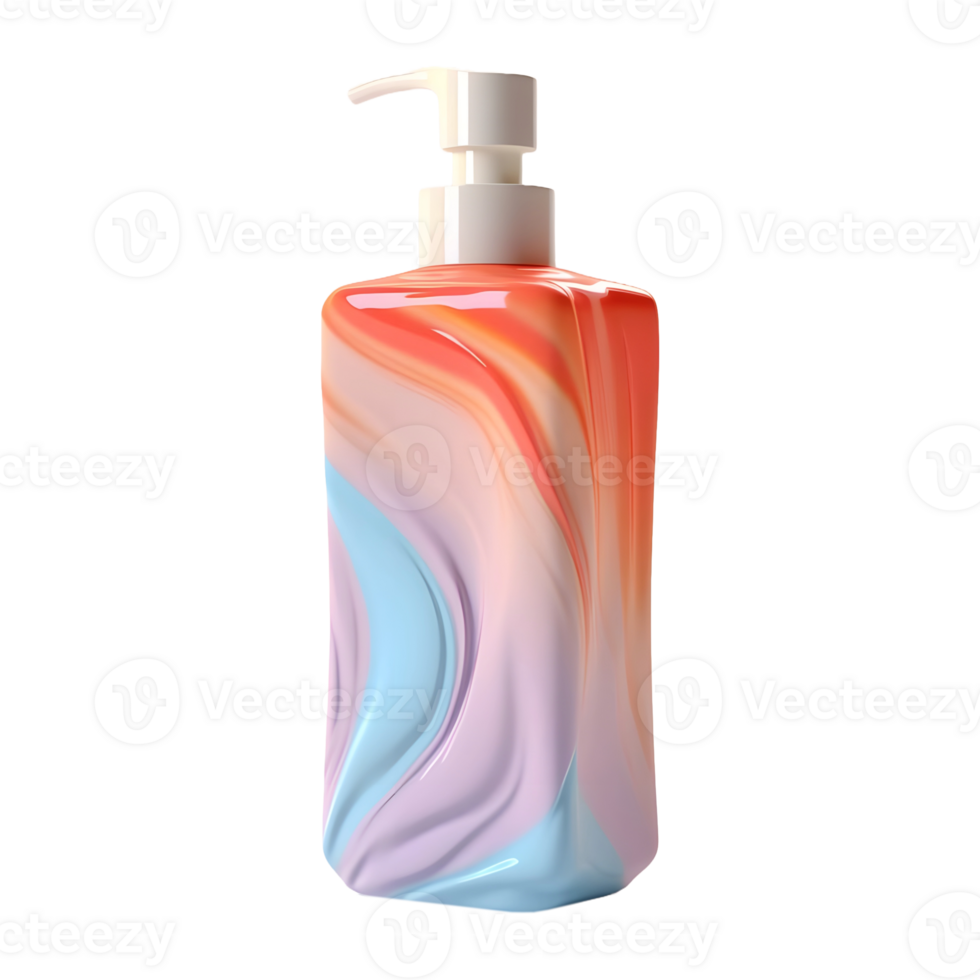 AI generated 3D Rendering of a Water or Perfume Bottle on Transparent Background - Ai Generated png