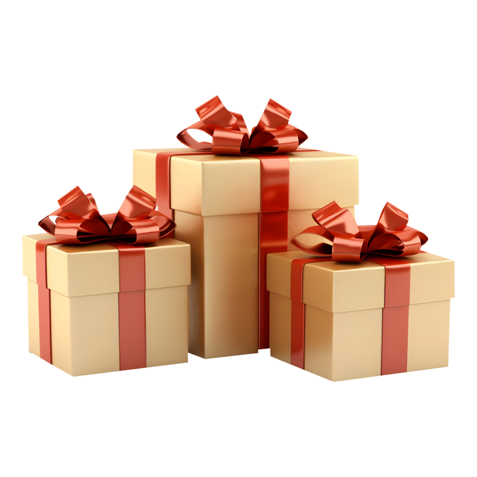 AI generated Gift Box on Transparent background - Ai Generated png