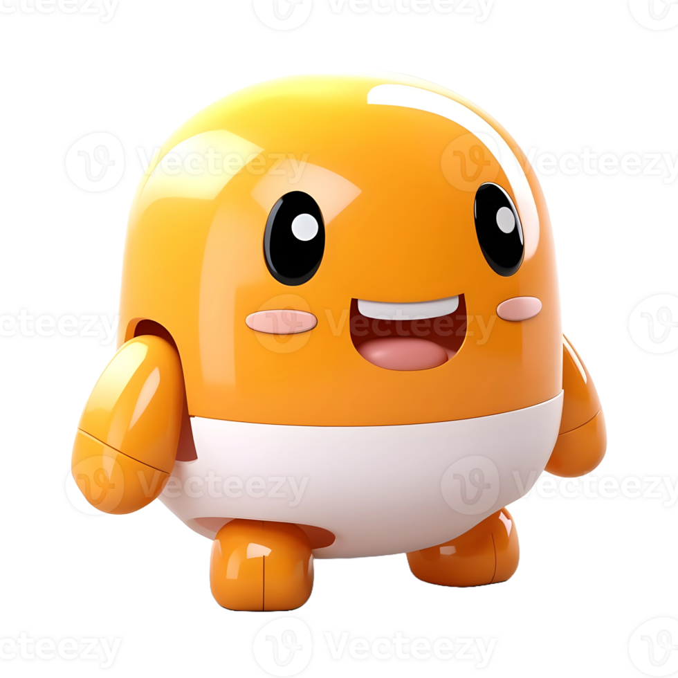 AI generated 3D Rendering of a Funny Cartoon Character on Transparent Background - Ai Generated png