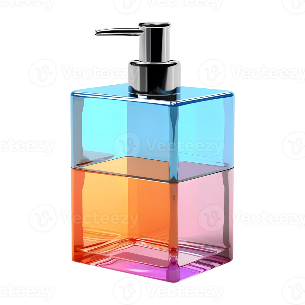 AI generated 3D Rendering of a Water or Perfume Bottle on Transparent Background - Ai Generated png