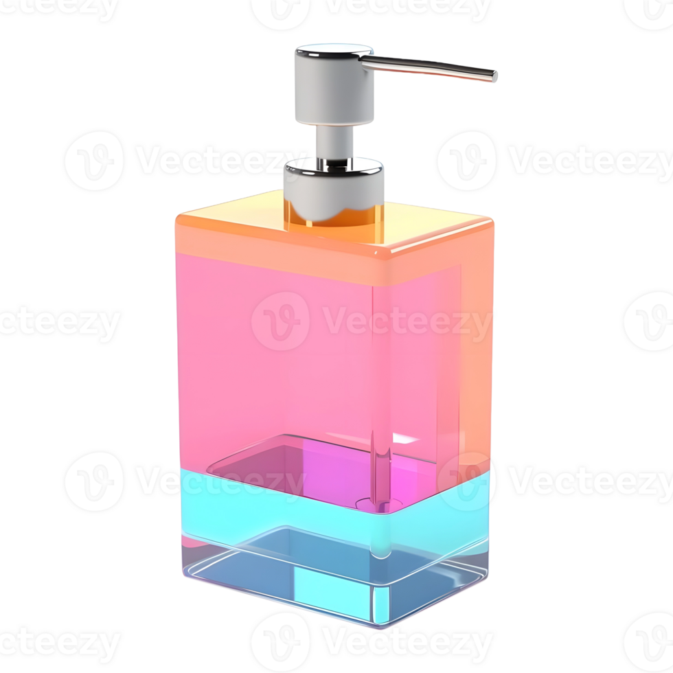 AI generated 3D Rendering of a Water or Perfume Bottle on Transparent Background - Ai Generated png