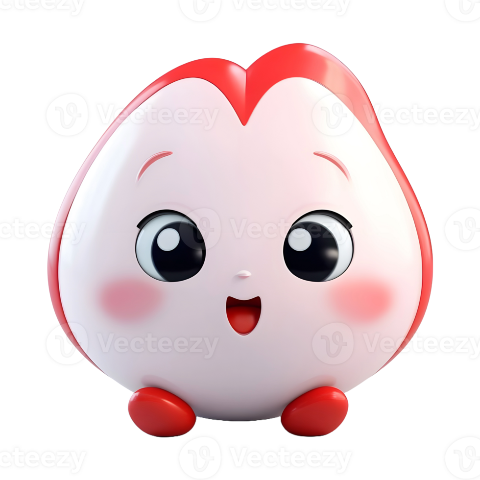 AI generated 3D Rendering of a Funny Cartoon Character on Transparent Background - Ai Generated png
