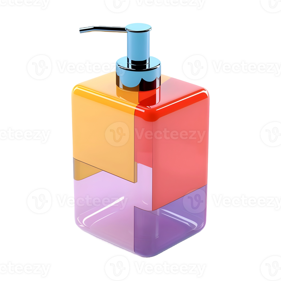 AI generated 3D Rendering of a Water or Perfume Bottle on Transparent Background - Ai Generated png