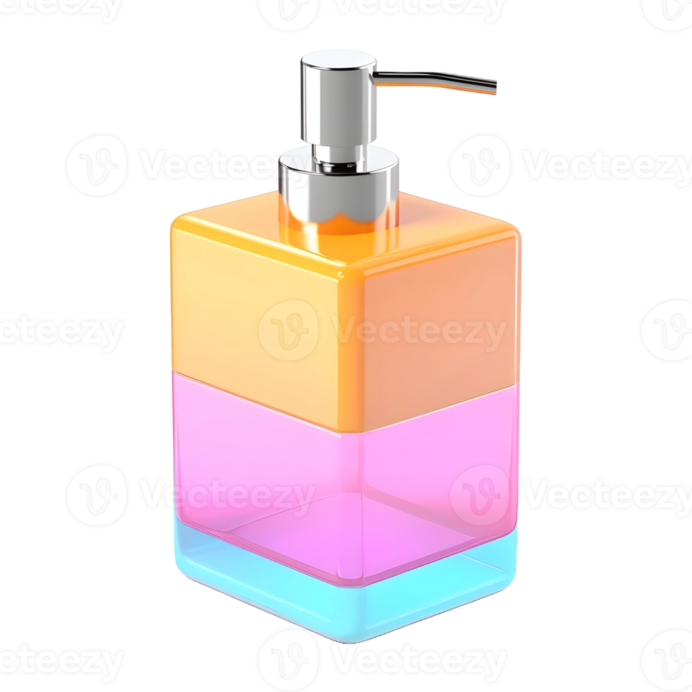 AI generated 3D Rendering of a Water or Perfume Bottle on Transparent Background - Ai Generated png