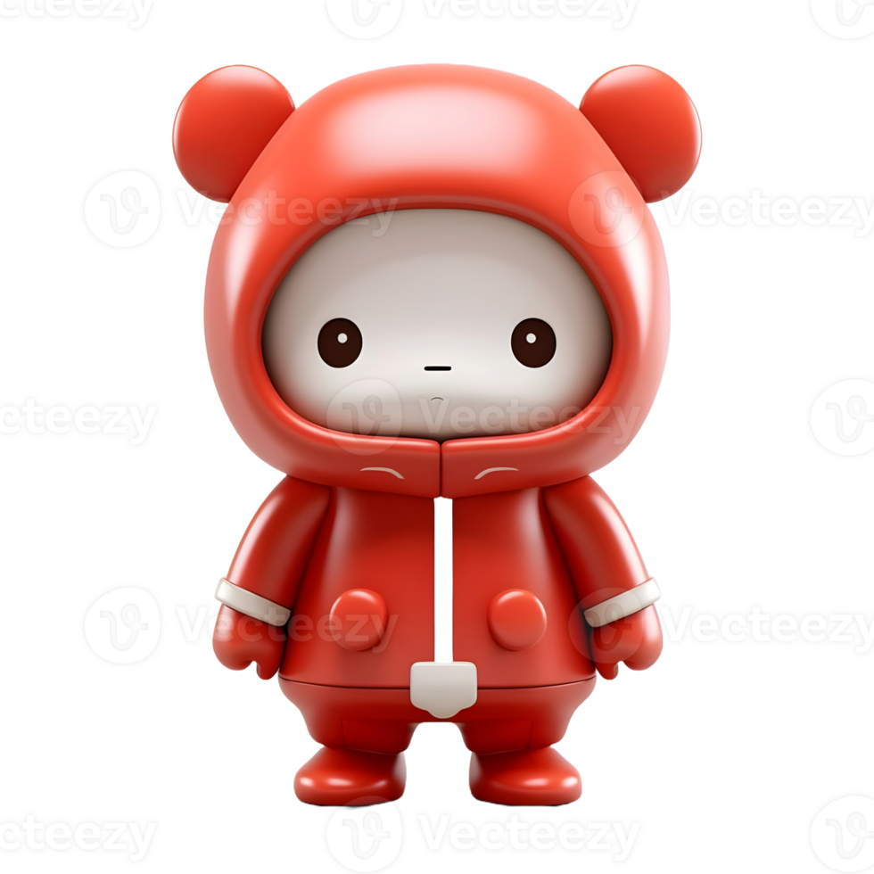 AI generated 3D Rendering of a Funny Cartoon Character on Transparent Background - Ai Generated png