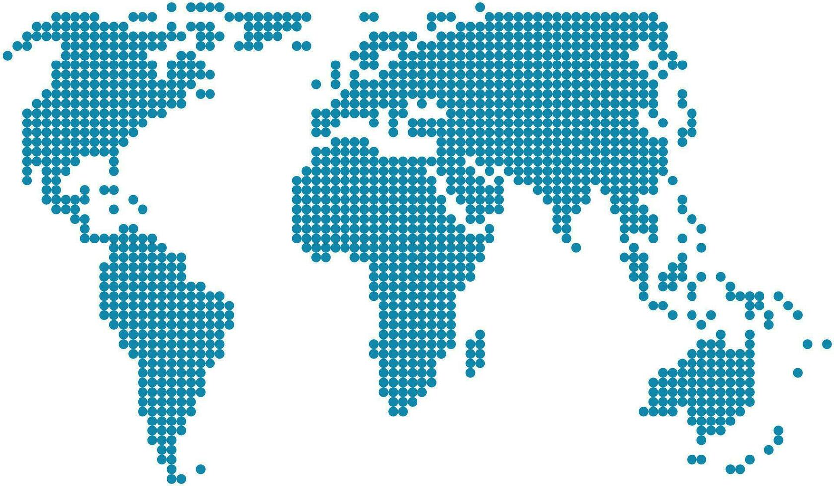 circulo forma mundo mapa en blanco antecedentes. vector