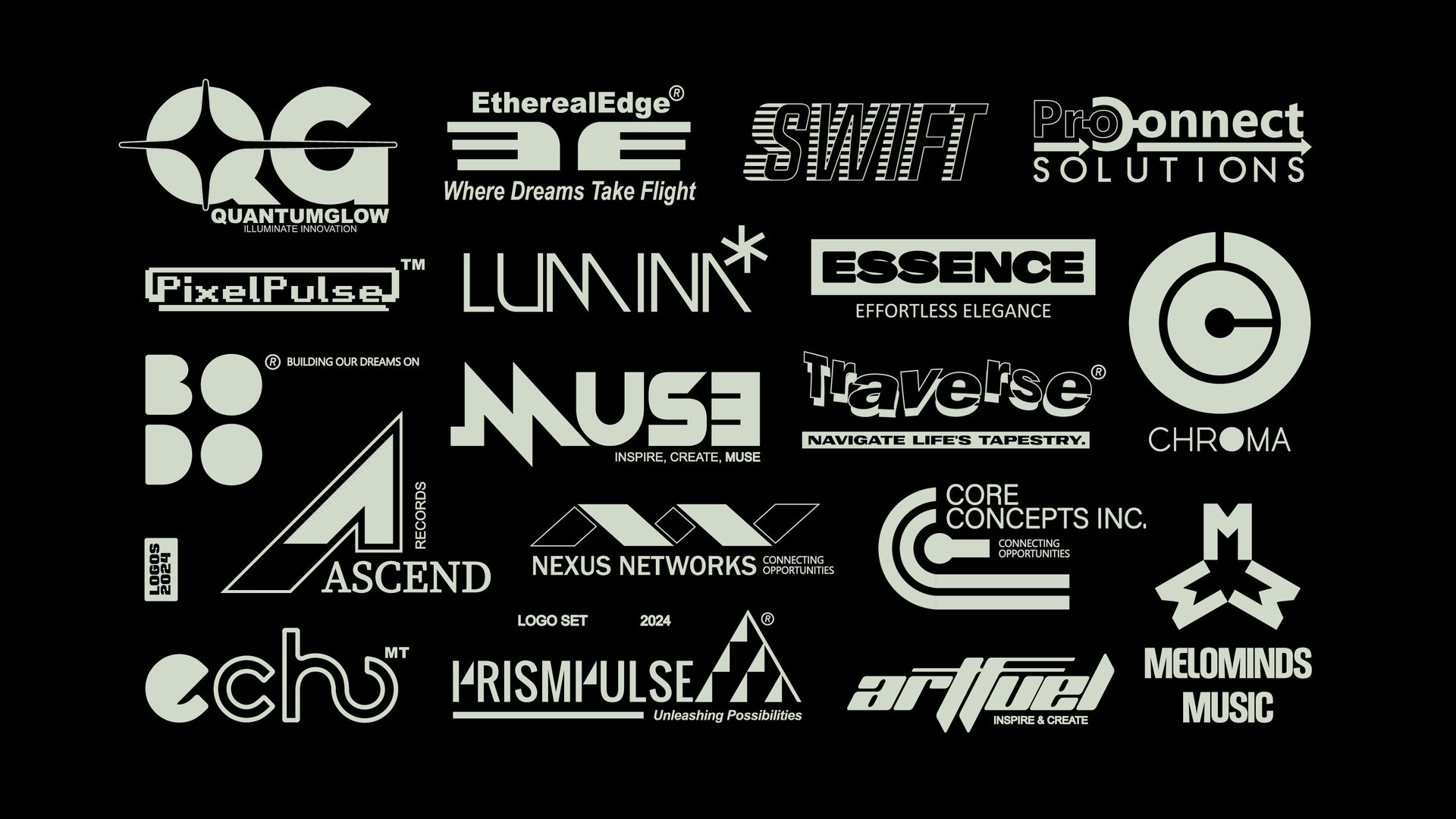 Fake logo collection vector. logotype set. sponsor decals of fake brand ...