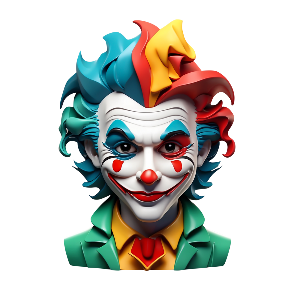 ai gegenereerd 3d artistiek clown grappenmaker png