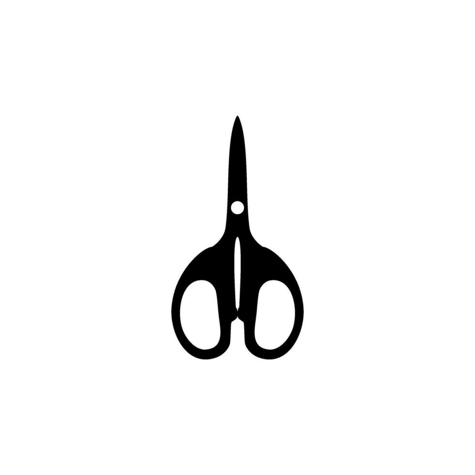 Scissors Silhouette, Flat Style, can use for Pictogram, Art Illustration, Website, Apps, Logo Type or Graphic Design Element. Vector Illustration