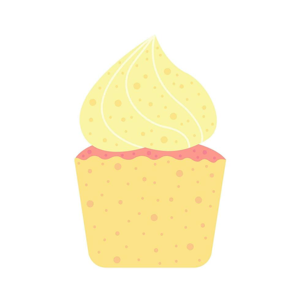 Aroma cupcake bath bomb vector illustration