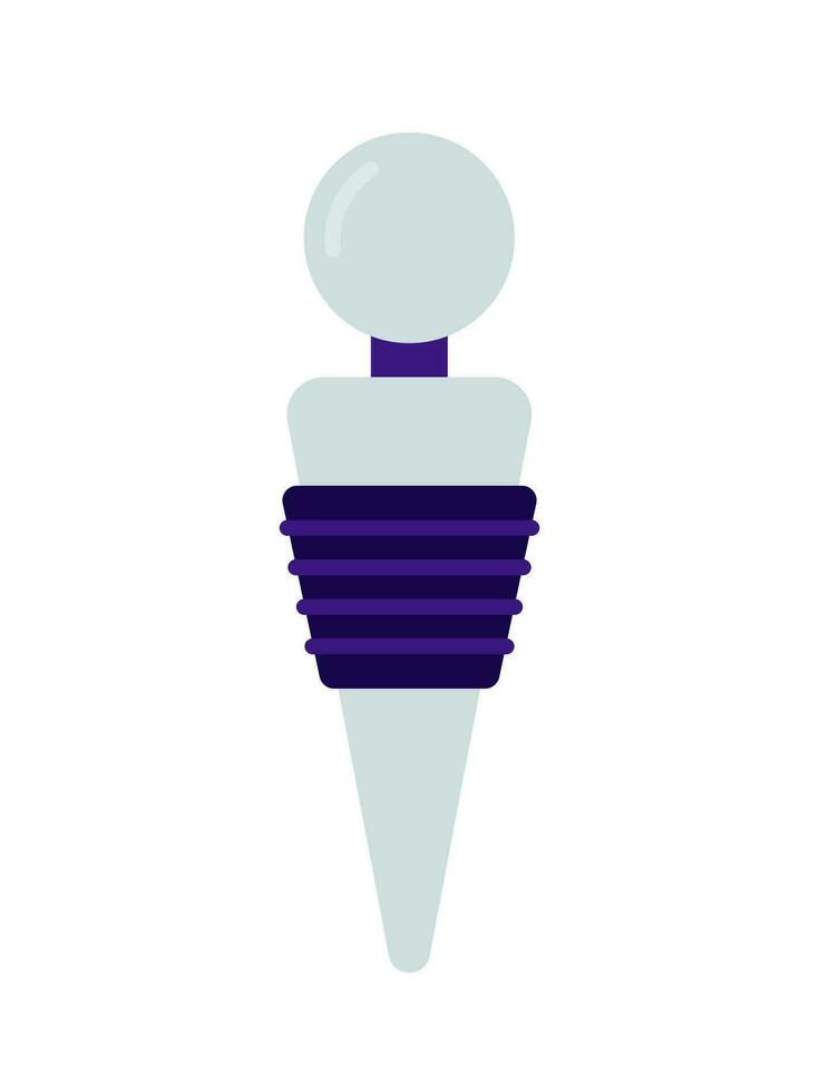 Flat metallic cork for bottles vector illustration