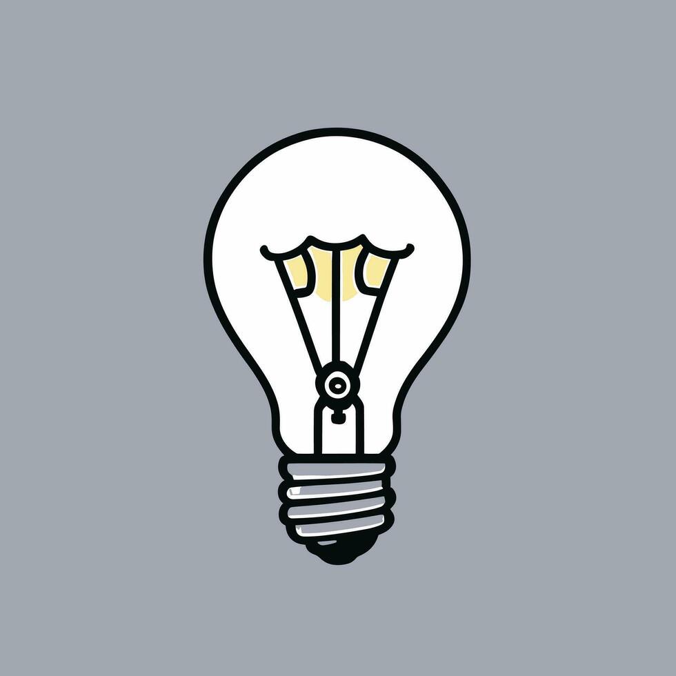 Light bulb idea creative thinking concept design vector