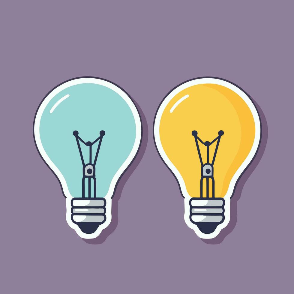 Light bulb idea creative thinking concept design vector