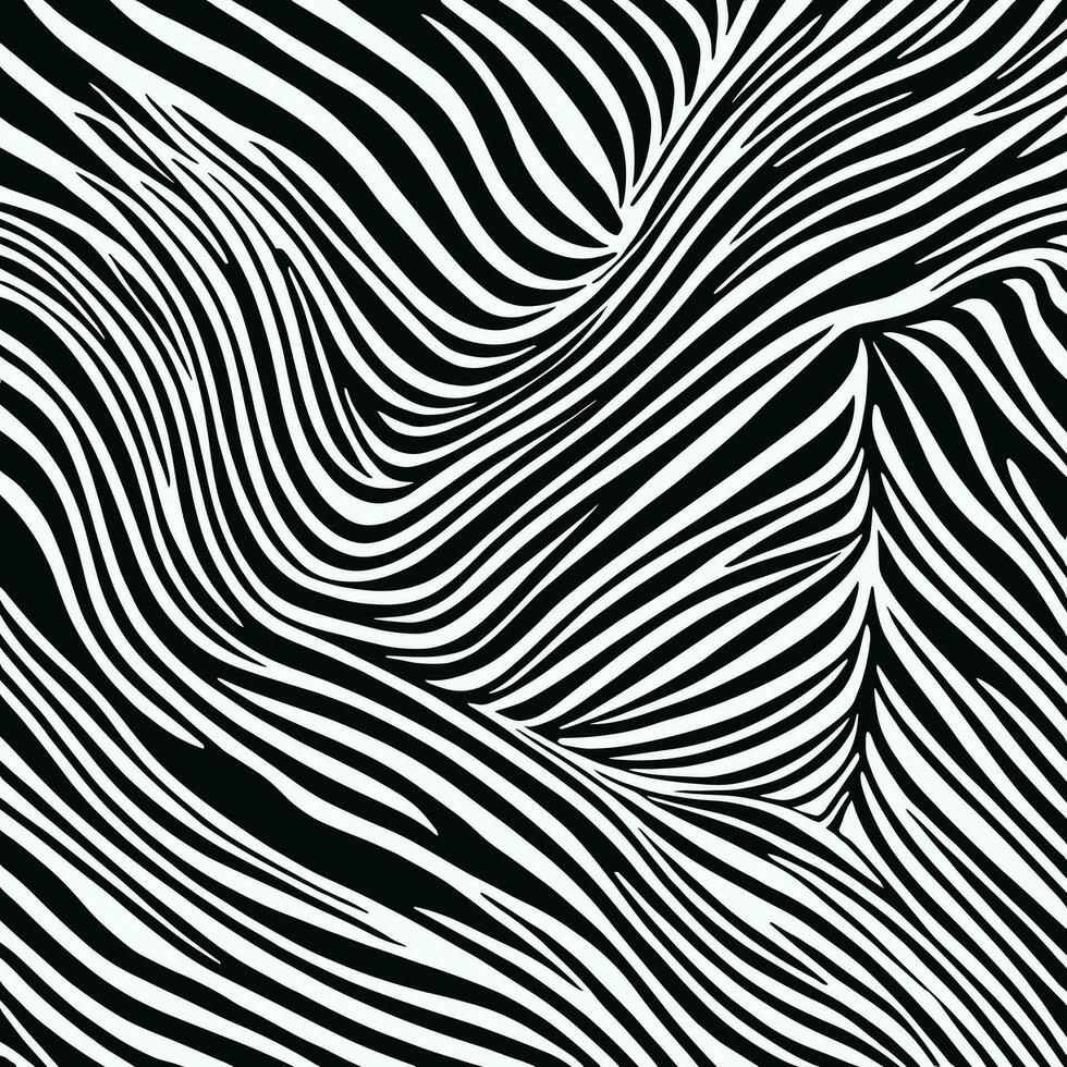 Zebra pattern striped line texture pattern illustration vector