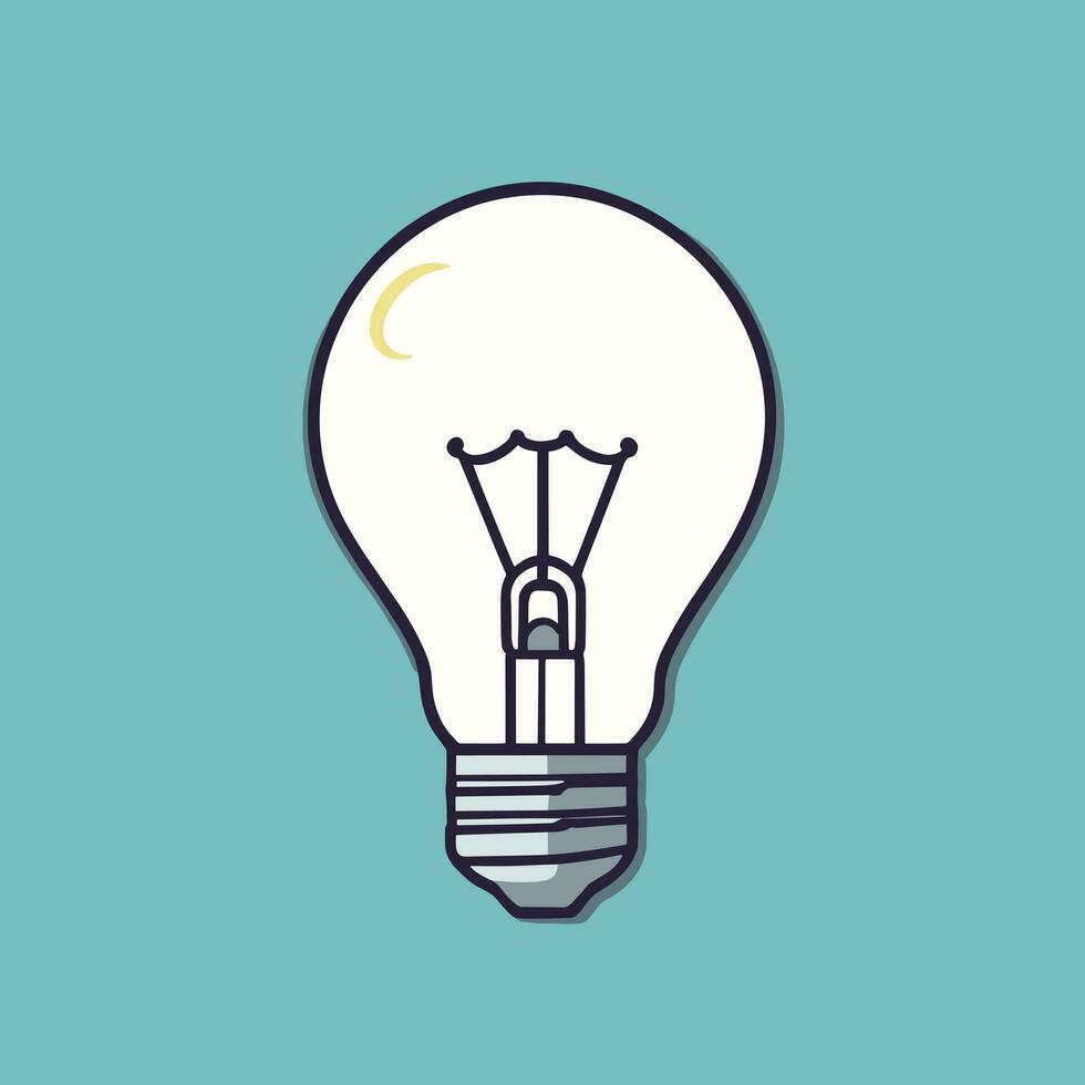 Light bulb idea creative thinking concept design vector