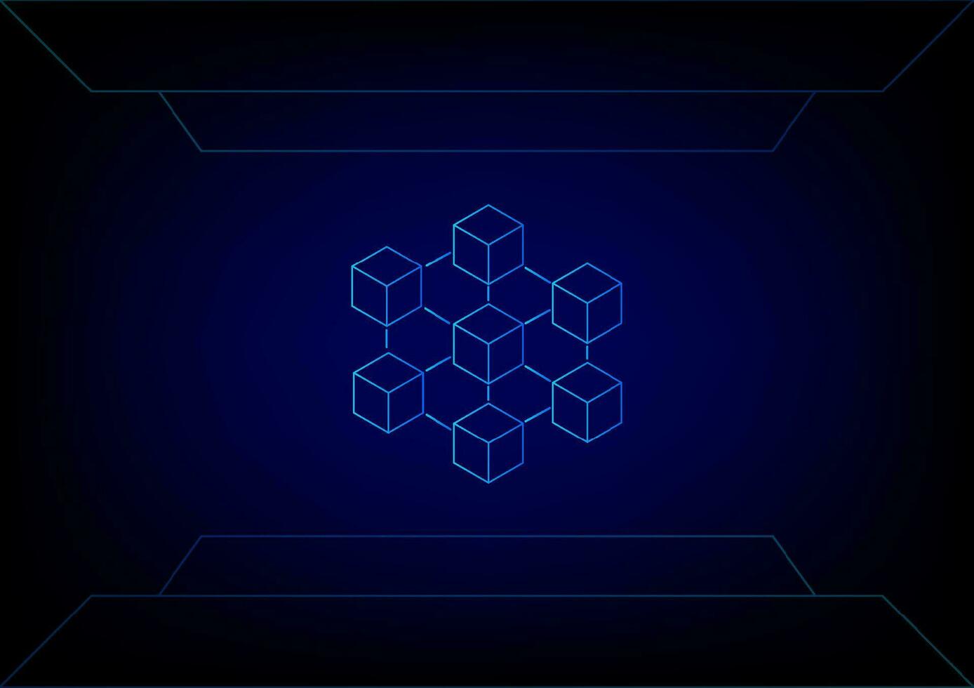 Business and technology concept. Cryptocurrency coin and blockchain technology on binary code black background. Big data information exchanges digital currency and online payment. vector