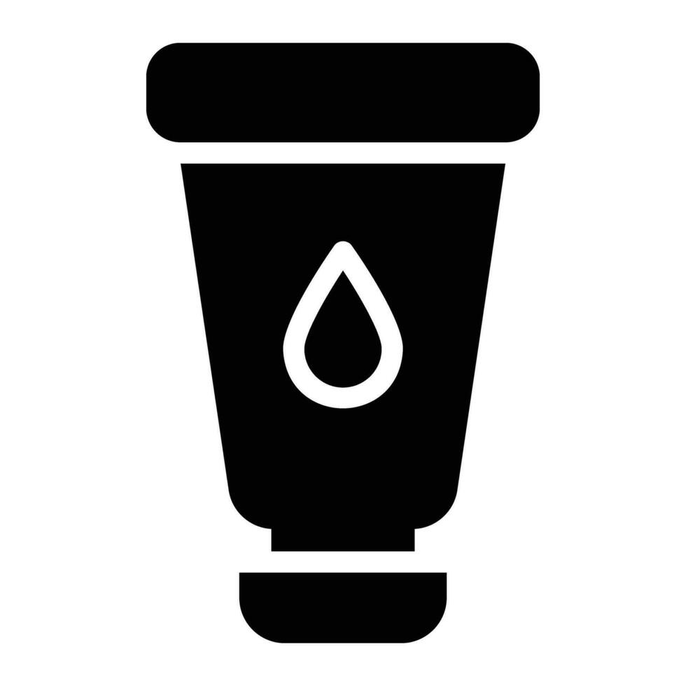 facial foam Glyph Icon Background White vector