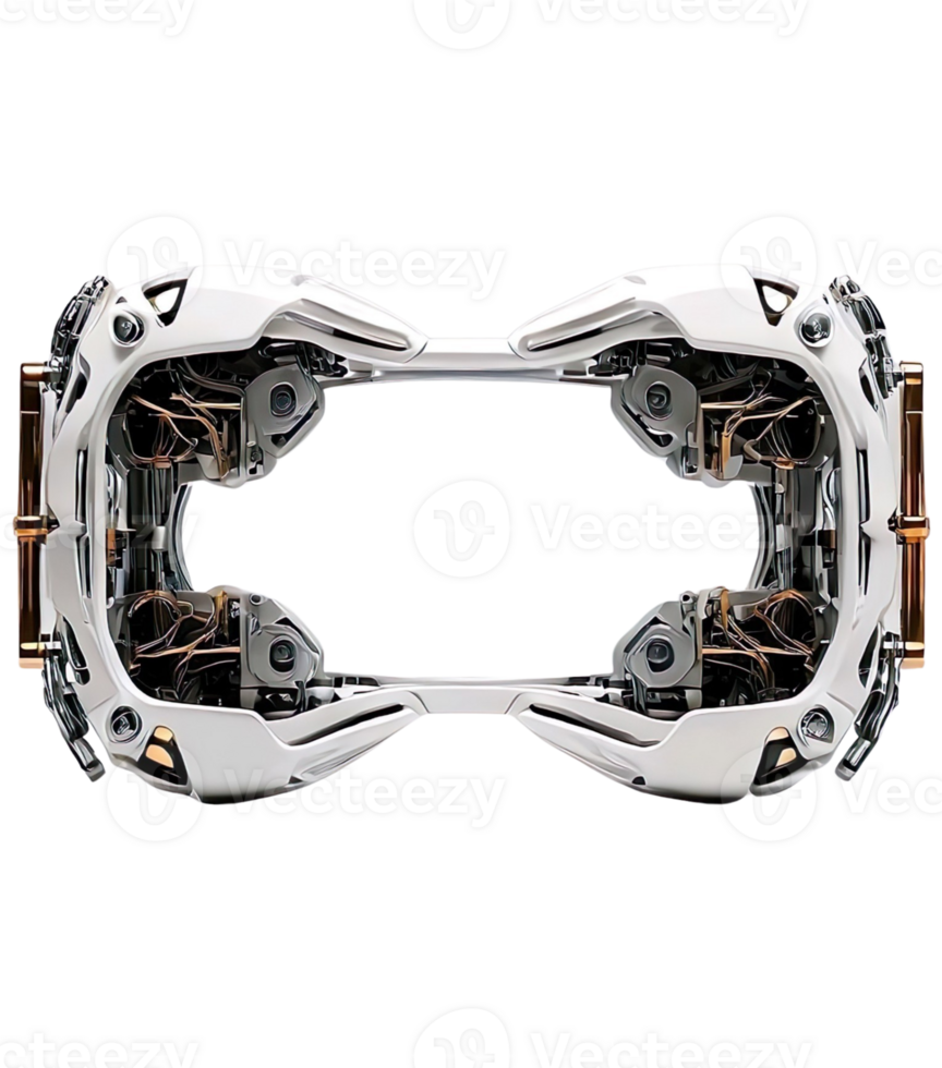 ai genererad ram med robot stil png