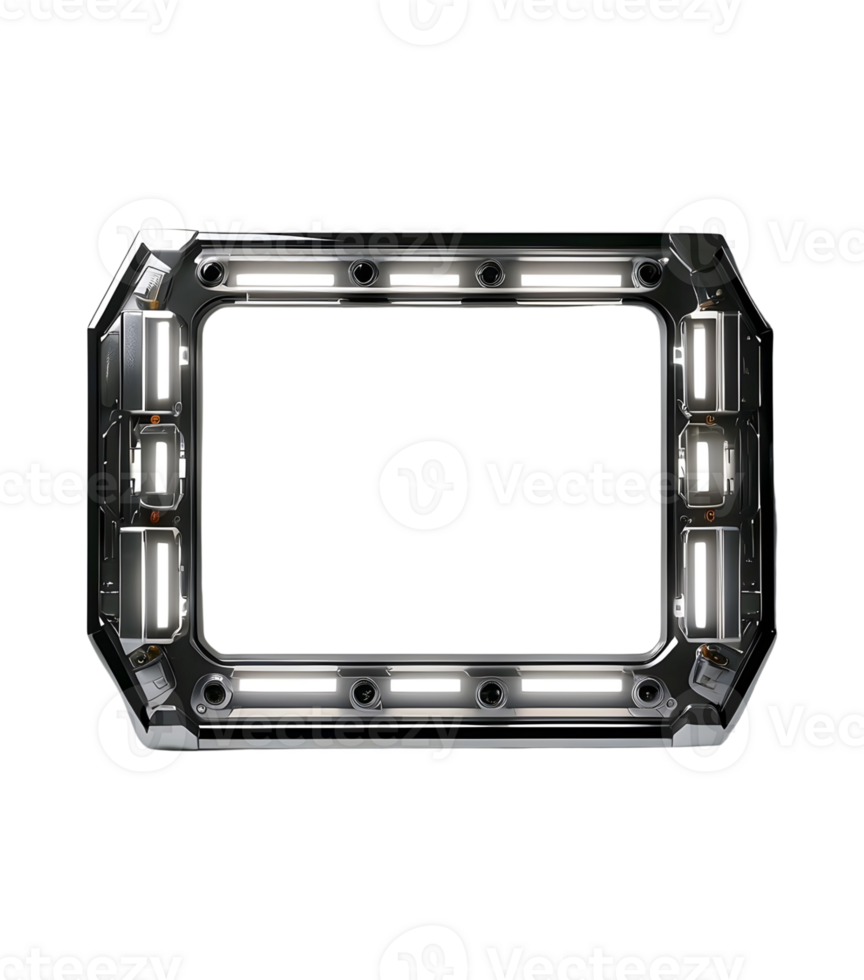 AI generated frame with robotic style png