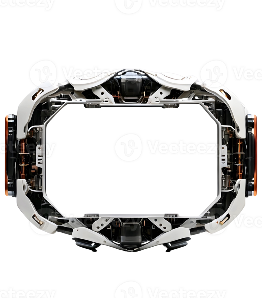 AI generated frame in robotic style png