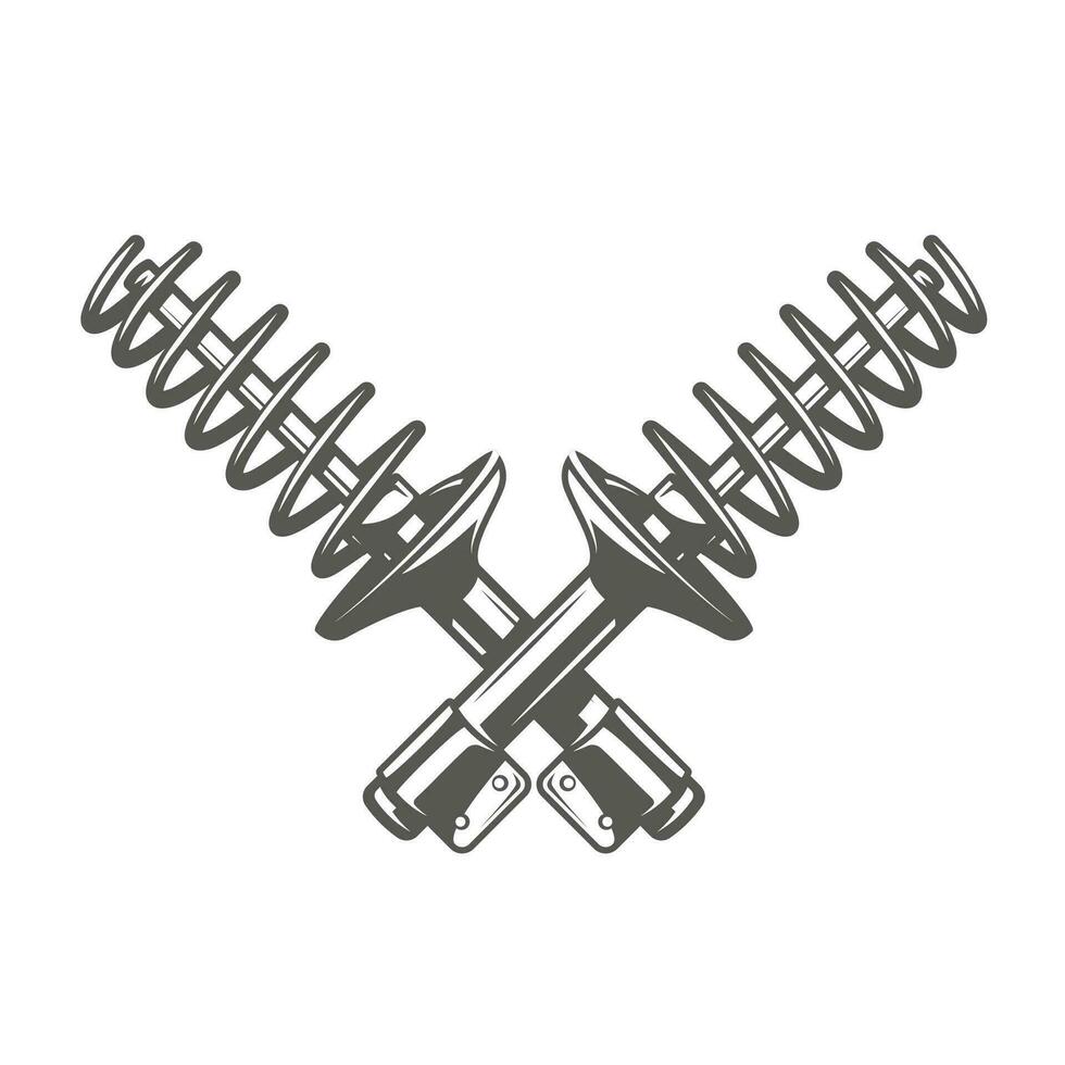 Element of the car service vector