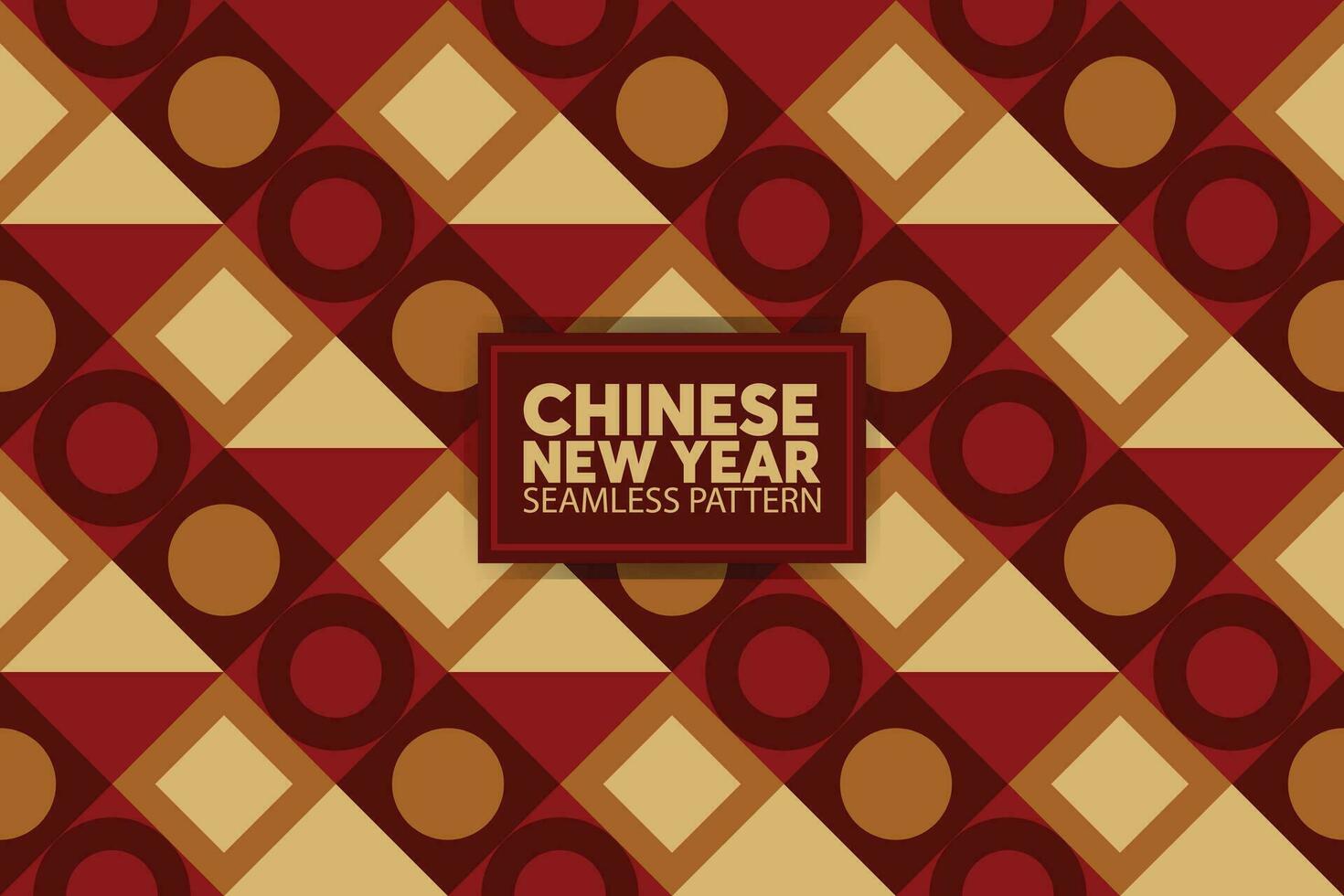 Chinese New Year seamless pattern background red and gold colors for cover, card, poster, banner. vector