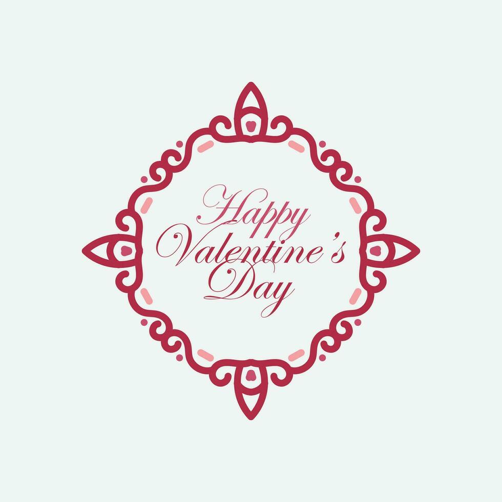 Valentines day background with heart pattern and typography of happy valentines day text . Vector illustration. Wallpaper, flyers, invitation, posters, brochure, banners.