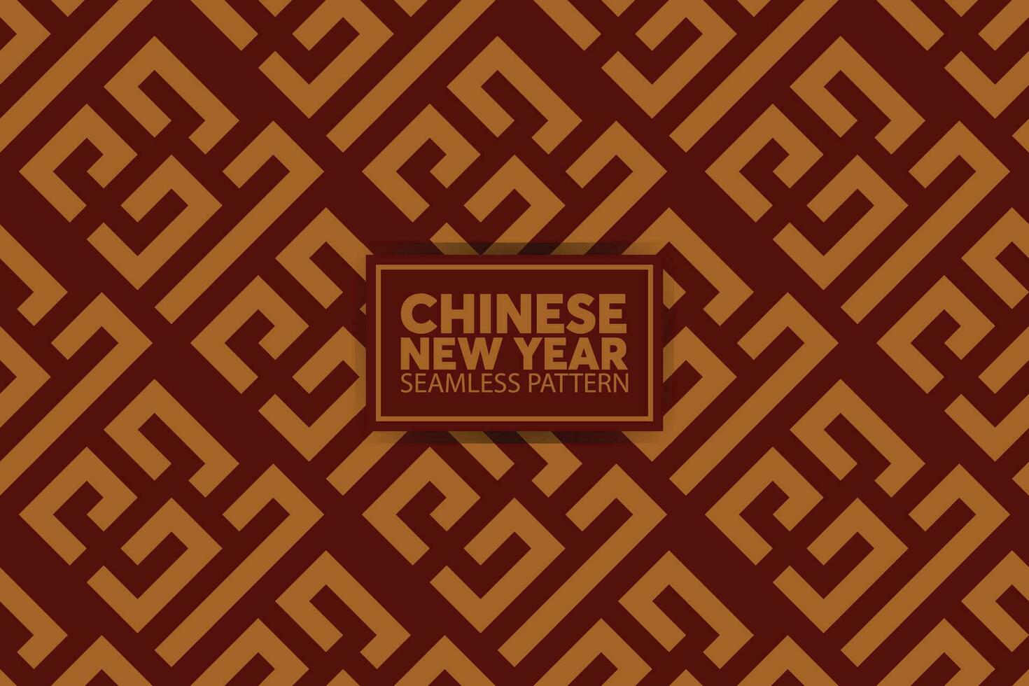 chino nuevo año geométrico moderno Arte diseño en rojo y oro color para cubrir, tarjeta, póster, bandera. vector