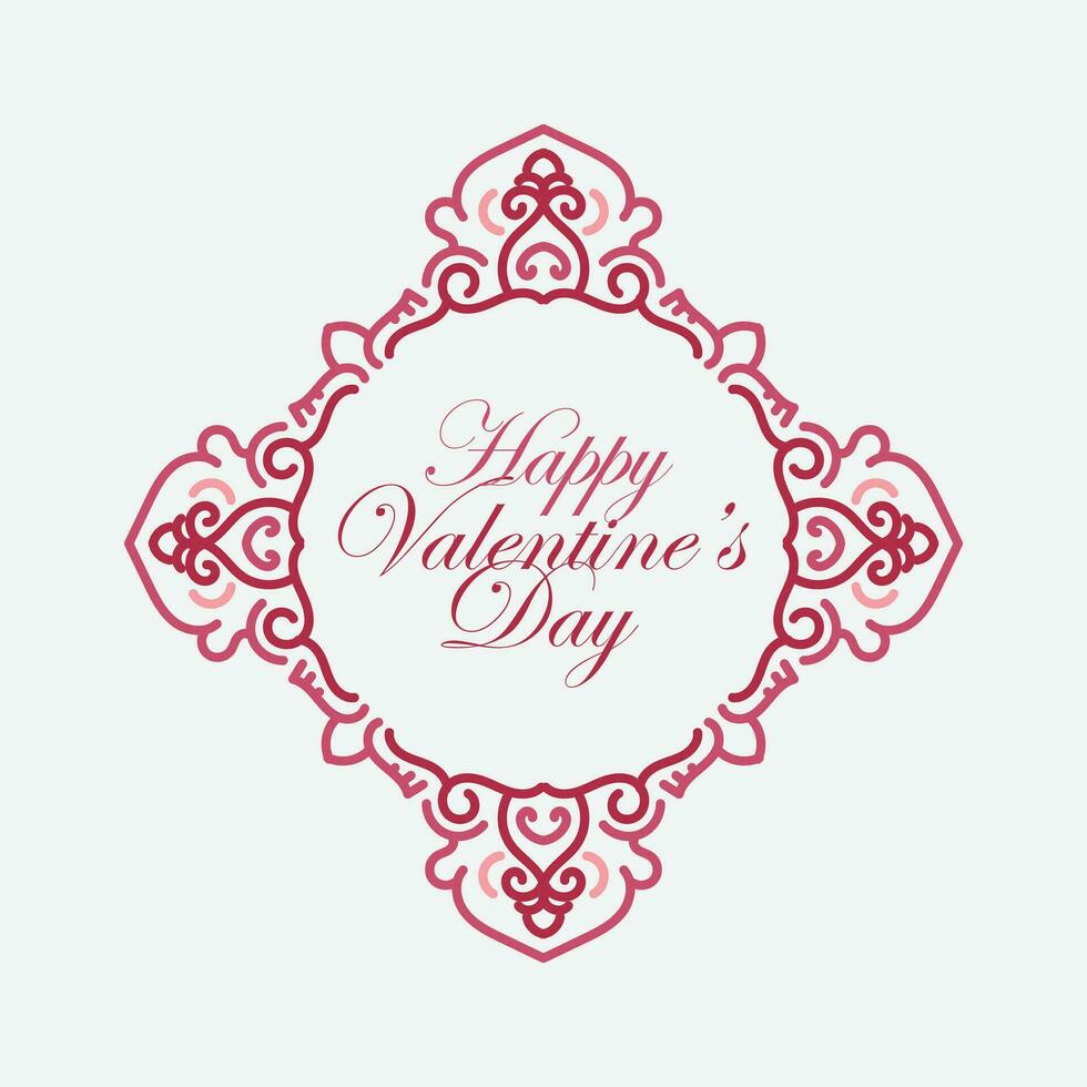 Valentines day background with heart pattern and typography of happy valentines day text . Vector illustration. Wallpaper, flyers, invitation, posters, brochure, banners.