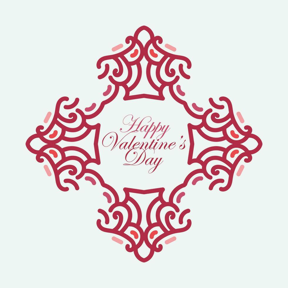 Valentines day background with heart pattern and typography of happy valentines day text . Vector illustration. Wallpaper, flyers, invitation, posters, brochure, banners.