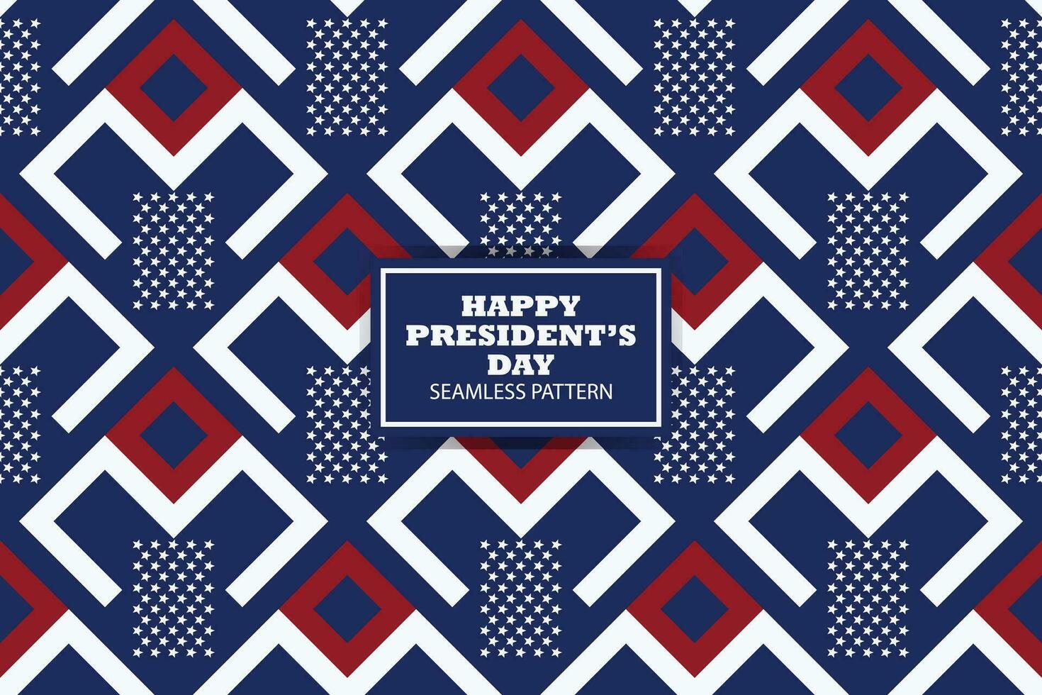 Presidents Day Seamless pattern Background Design. Banner, Poster, Greeting Card. Vector Illustration.