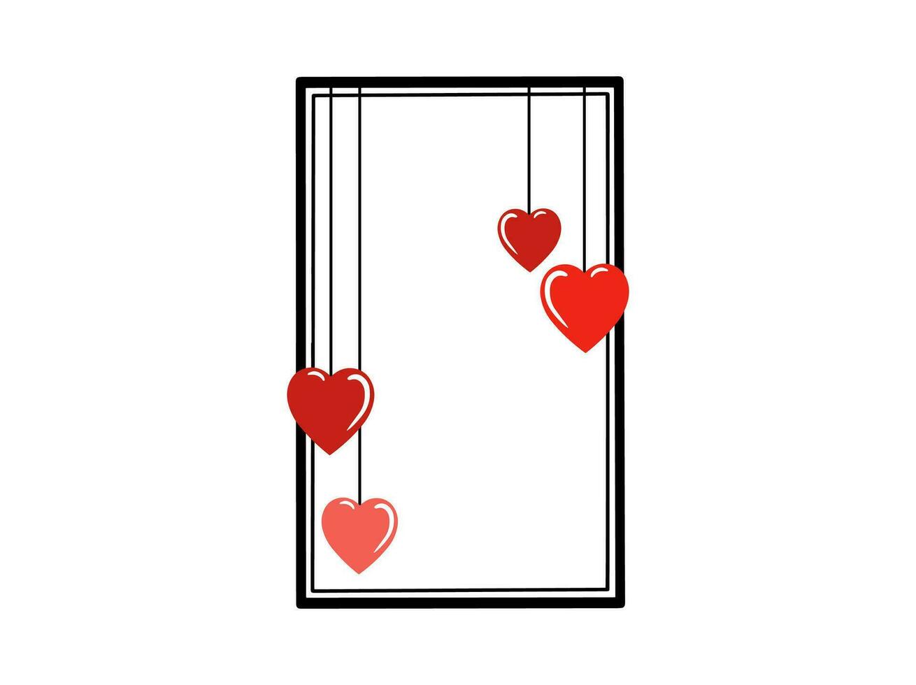 Valentine Frame Background vector