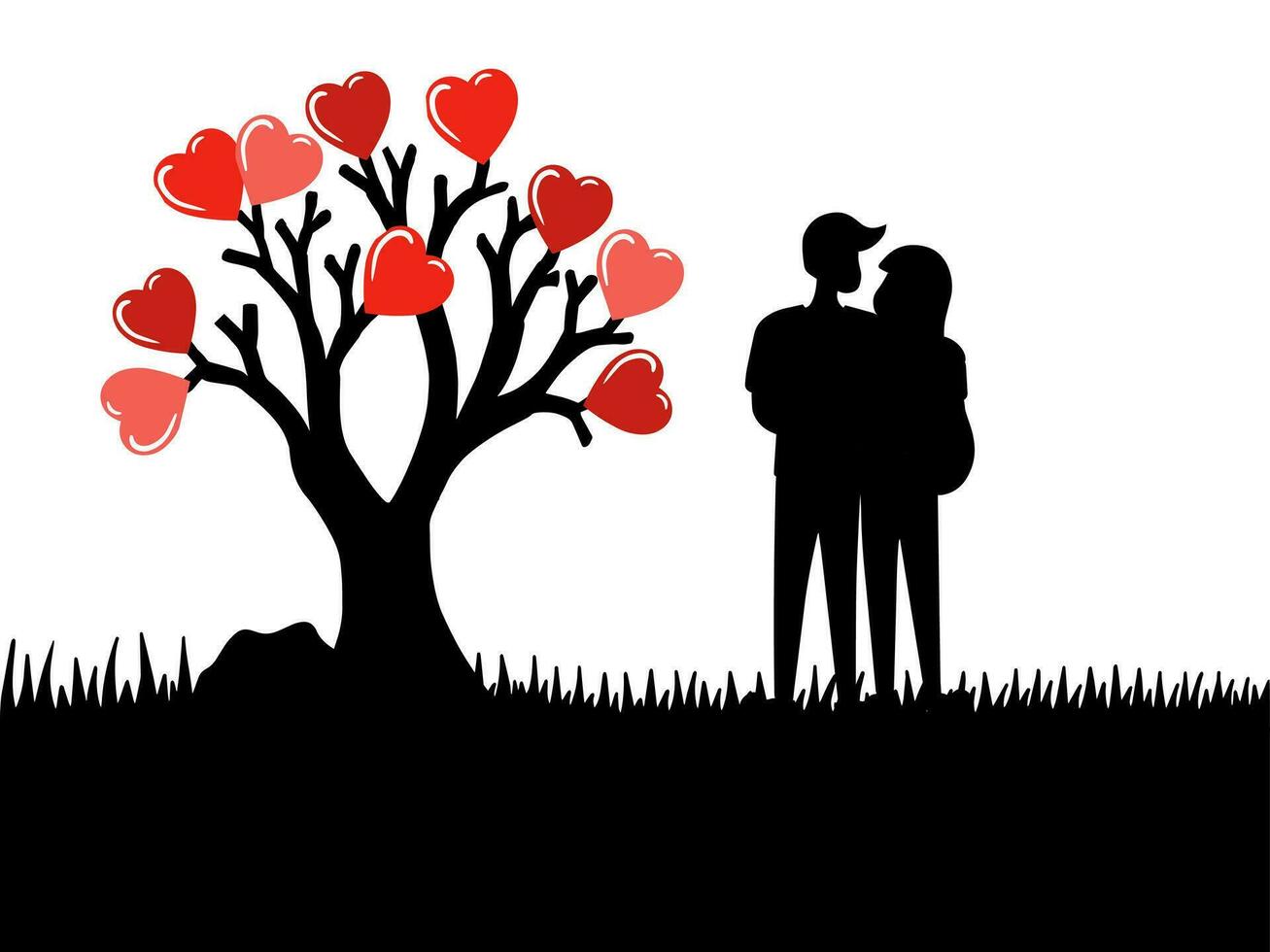 Background for Valentines Day vector