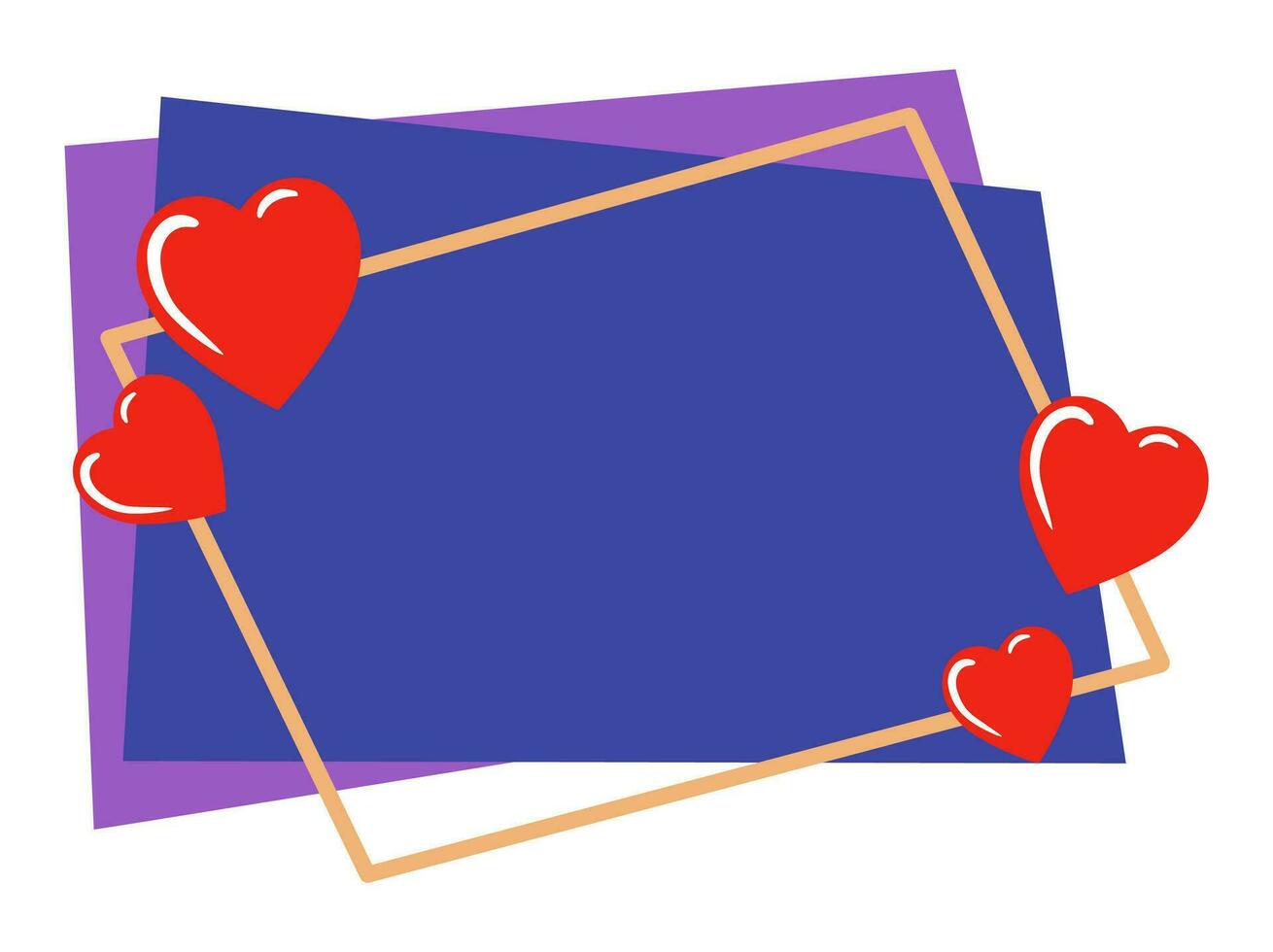 Heart Frame Background Illustration vector