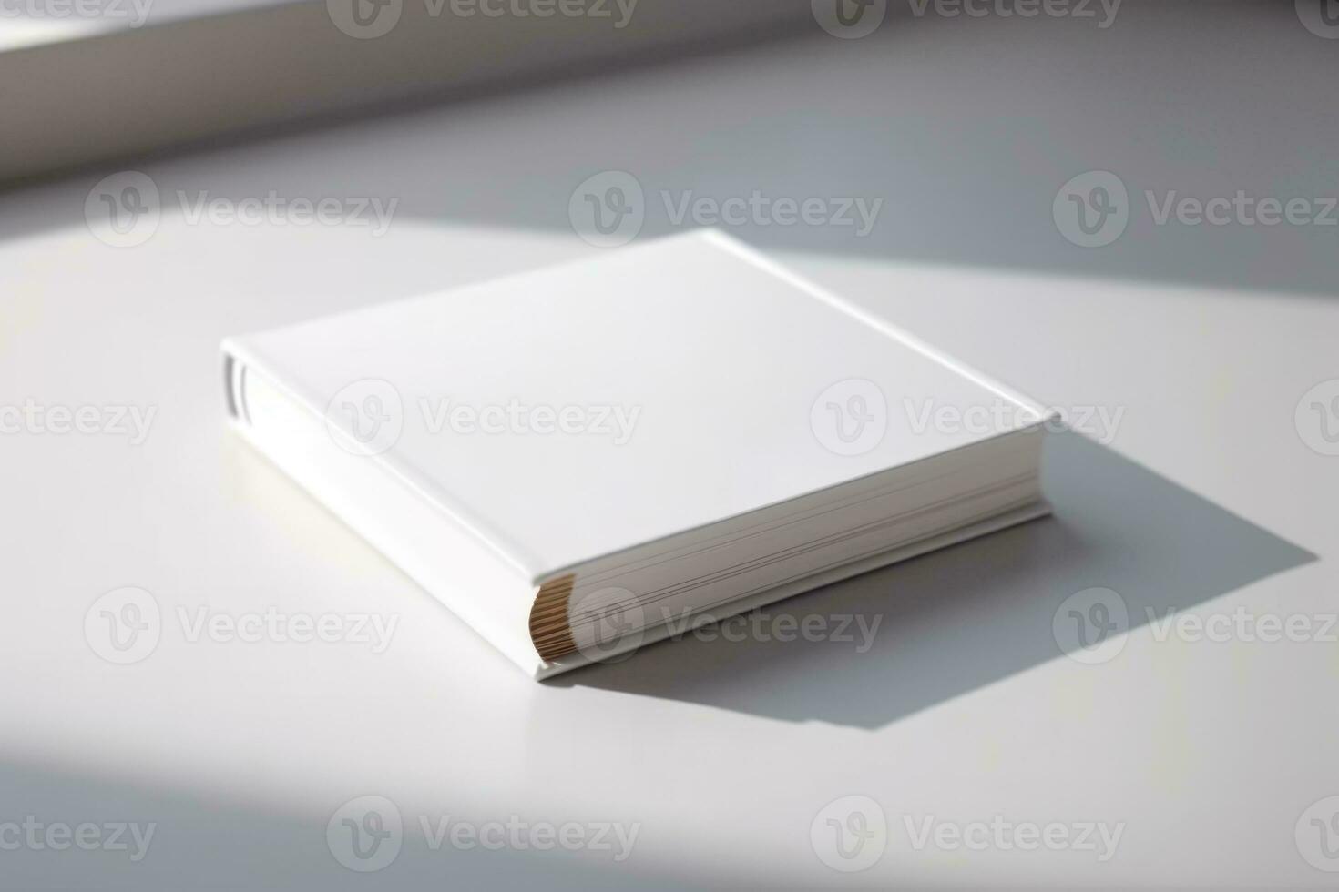 AI generated Book Mockup on table. AI Generated photo