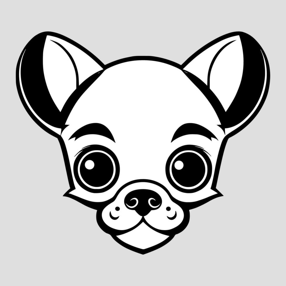 linda perro vector negro y blanco dibujos animados personaje diseño recopilación. blanco antecedentes. mascotas, animales