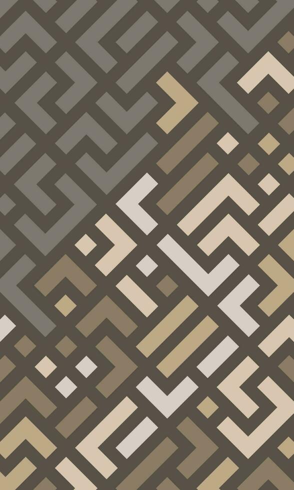 Abstract maze pattern wallpaper. Labyrinth pattern wrapping design vector