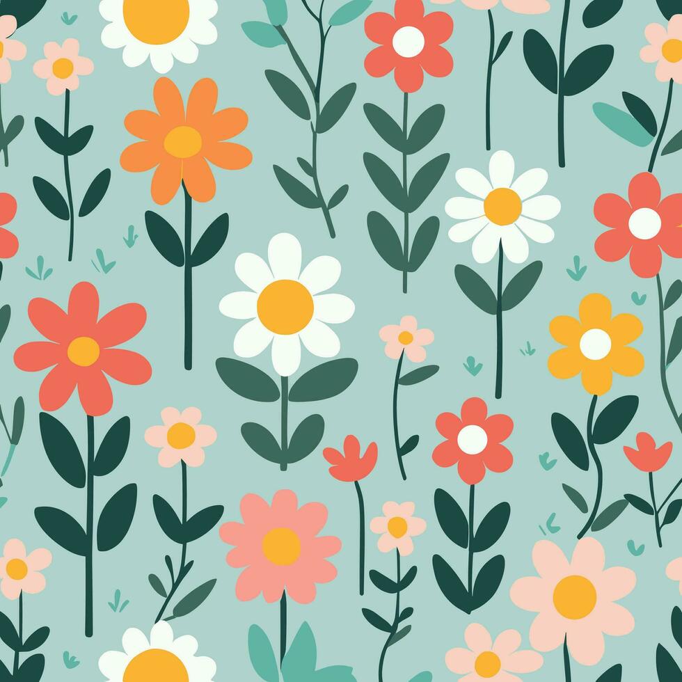 Flower pattern illustration vector