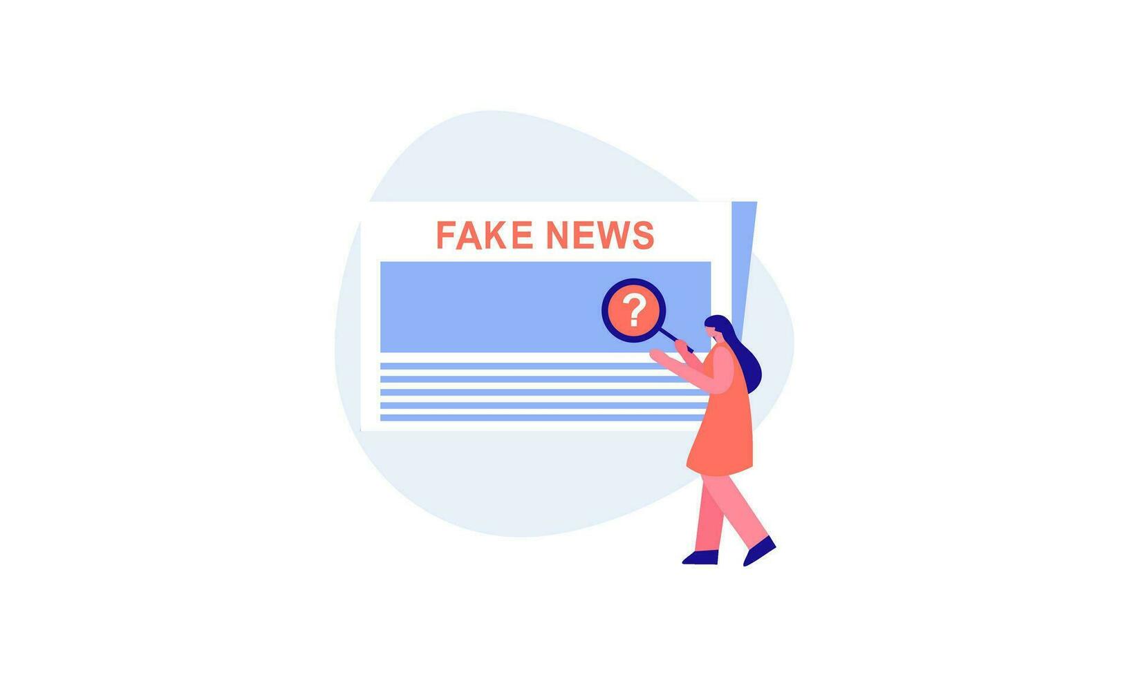 Fake news concept illustration vector