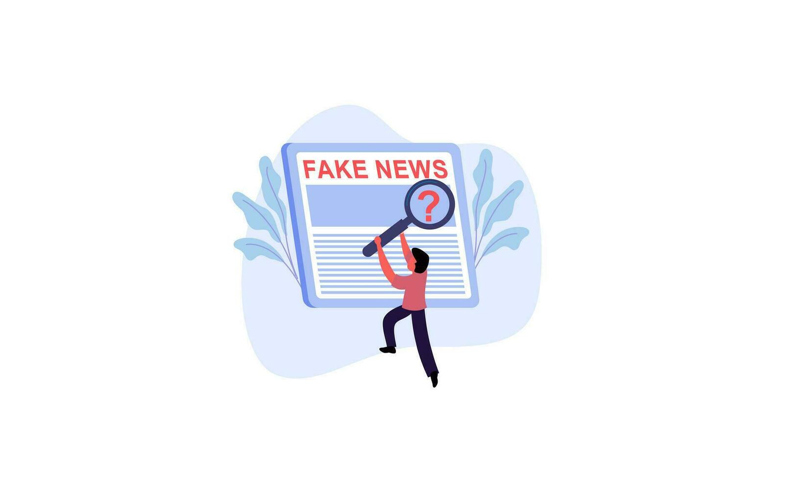 Fake news concept illustration vector