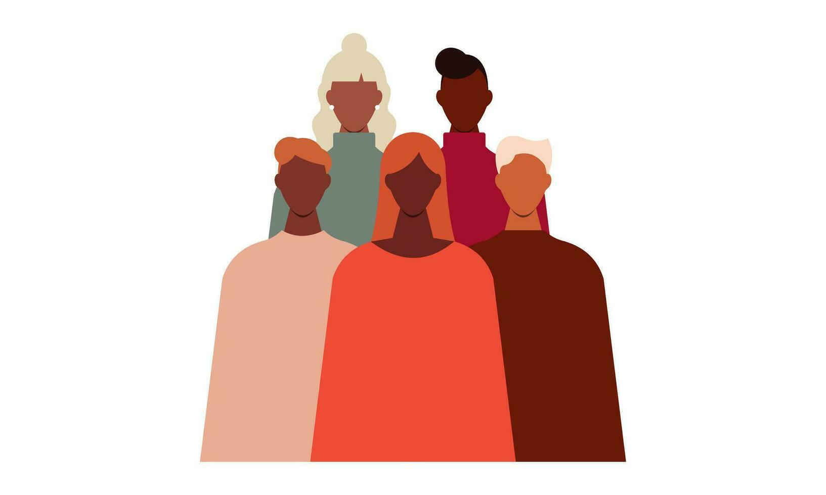 negro comunidad, africano personas reunido juntos ilustración vector