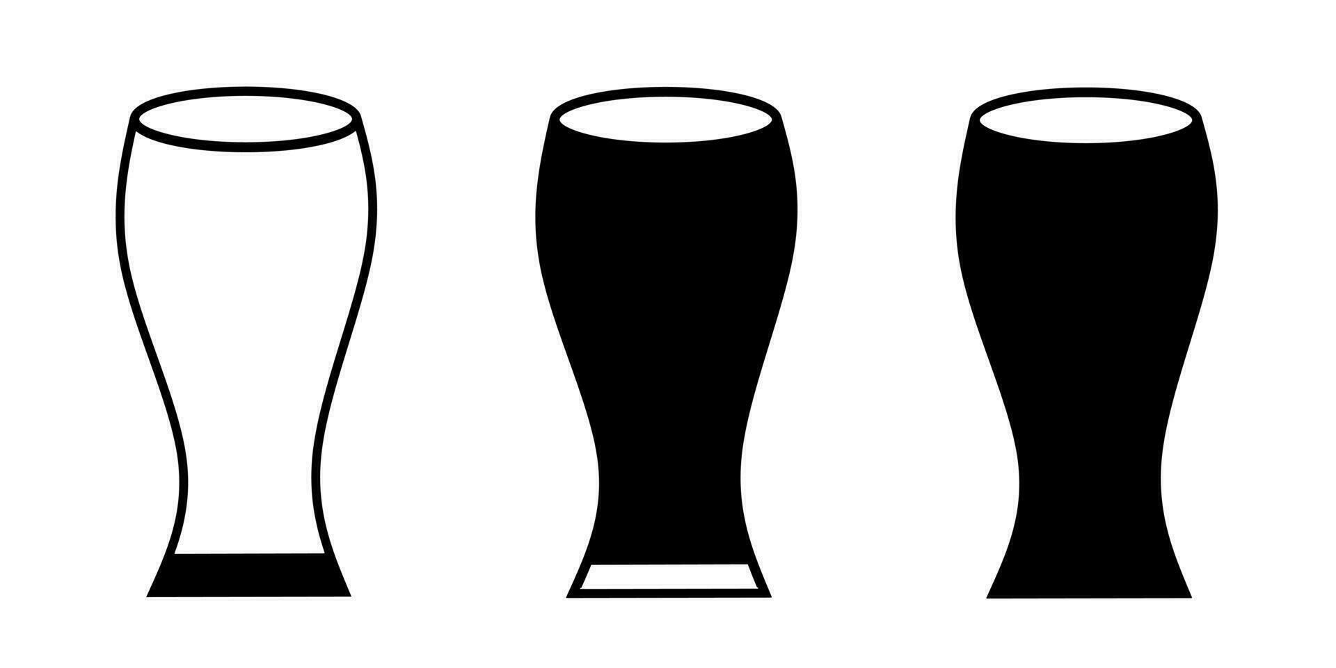 vaso ilustración. vaso icono vector colocar. diseño para negocio. valores vector.