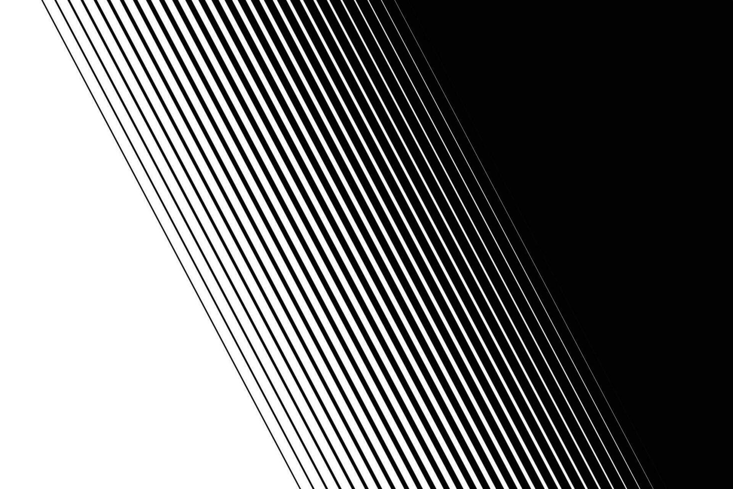 Thin straight line smooth transition from black to white line pattern background. vector