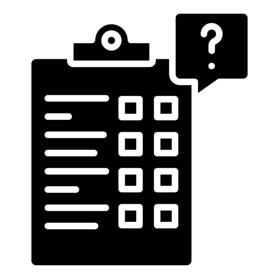 Questionnaire icon line vector illustration