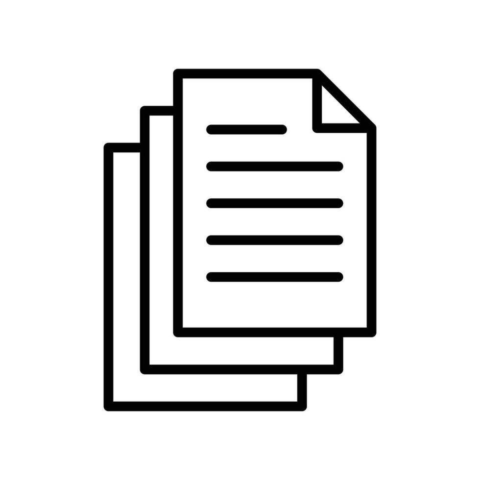 papers icon vector design template simple and clean