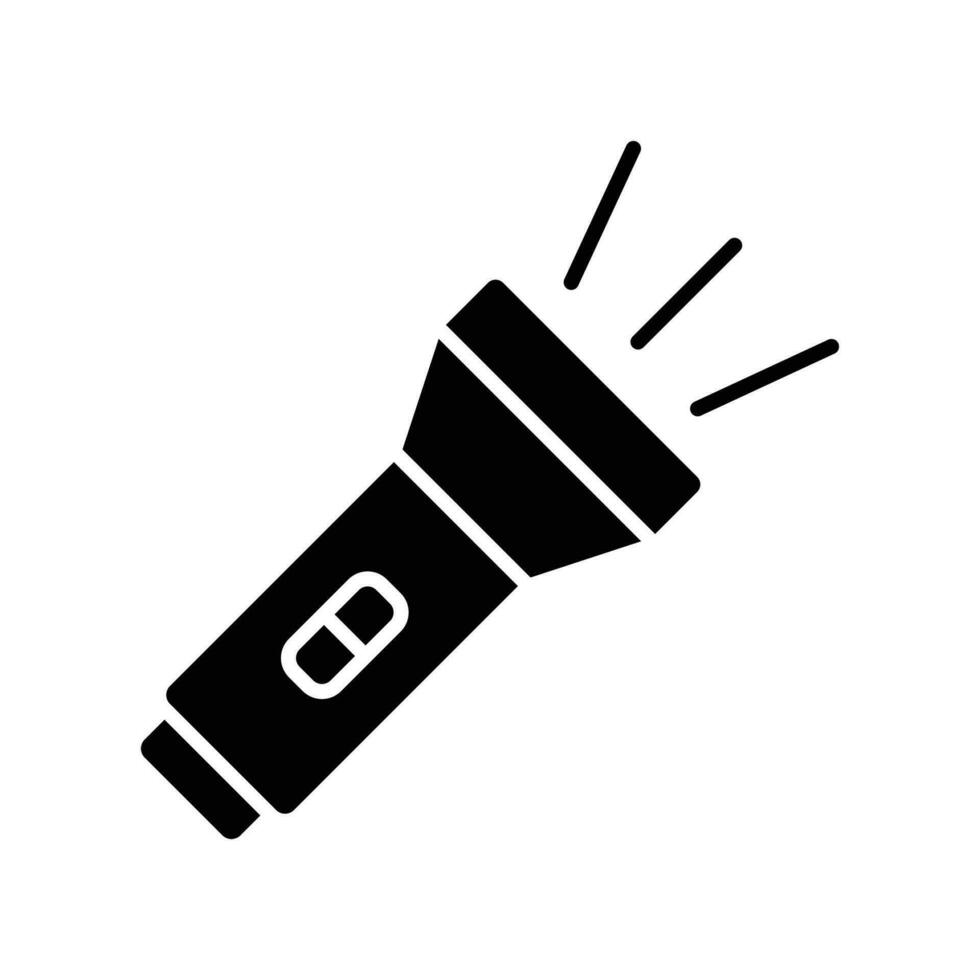 flashlight icon vector design template simple and clean