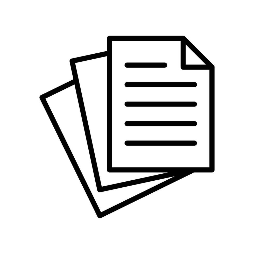 papers icon vector design template simple and clean