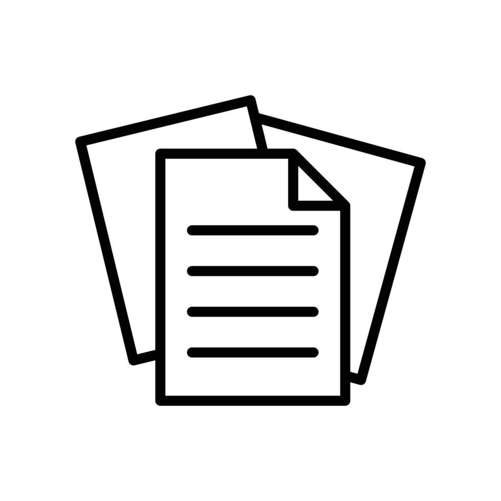 papers icon vector design template simple and clean