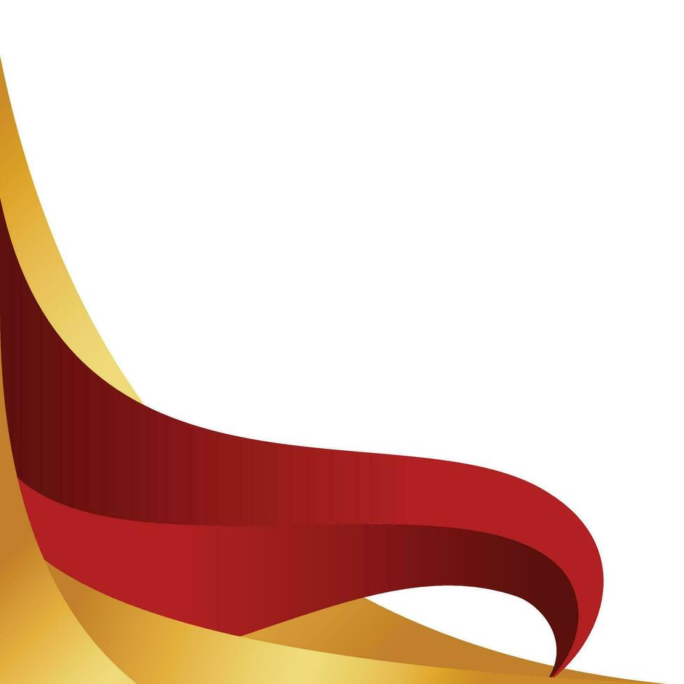 Modern Wavy Gold Corner 36710827 Vector Art at Vecteezy