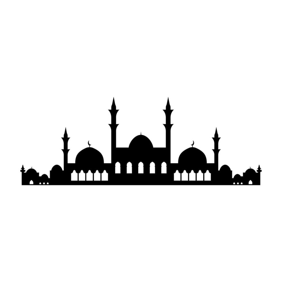 Mosque icon. Flat illustration of mosque vector icon for web design
